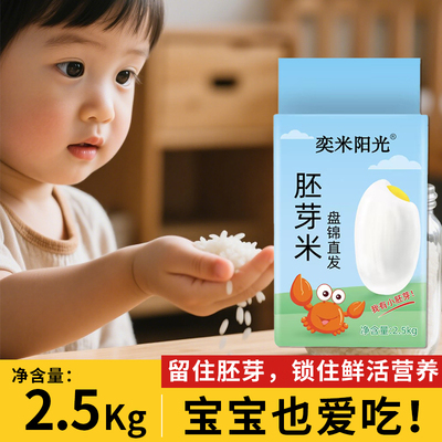 东北大米胚芽米2.5kg2025年新米500g优质大米1斤真空包装妈妈优选