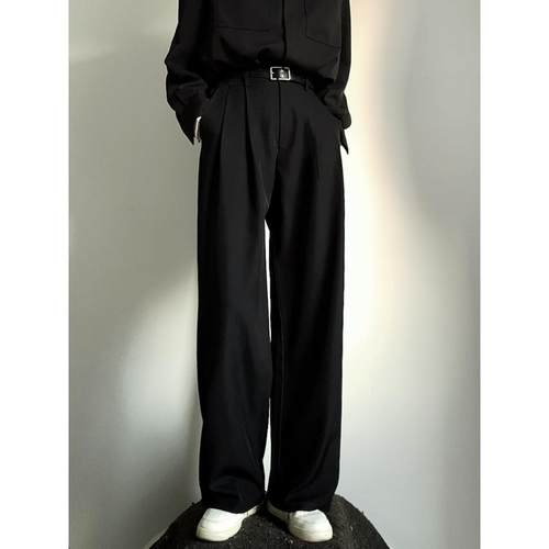 LNCR林下轻熟风垂感直筒休闲西裤