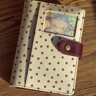 韩版碎花波点A6可拆卸活页手账本