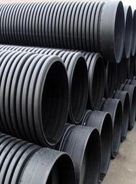 hdpe双壁波纹管聚乙烯pe管缠绕管黑色埋地大口径排水排污管