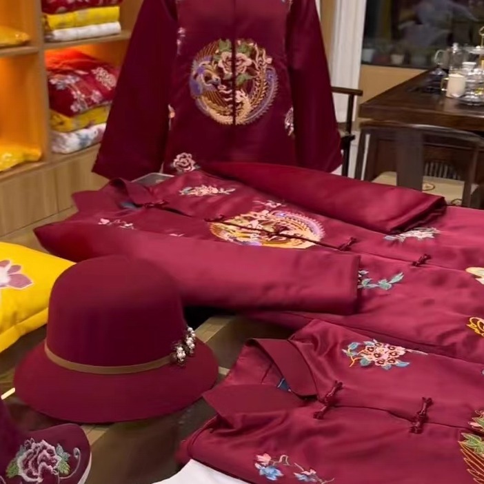 闰年添福高档女寿衣全套七件套