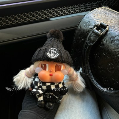 原创哭娃秋冬暗黑毛线帽娃衣套装