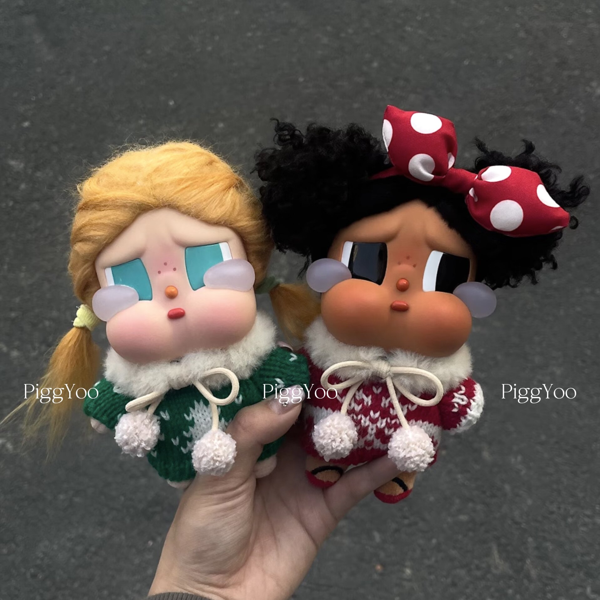 原创！crybaby哭娃娃衣咕噜咕噜娃衣圣诞限定圣诞红色绿色套装,模玩/动漫/周边/娃圈三坑/桌游,潮玩娃衣,淘宝优惠券,粉丝福利购,淘宝优惠卷