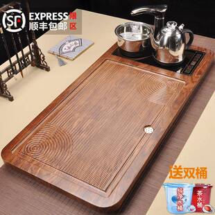 家用功夫实木新款 全自动茶具套装 茶盘茶台茶海烧水壶一体上水