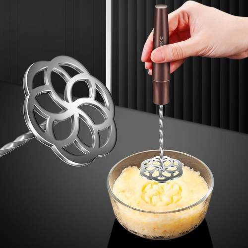 跨境316L不锈钢土豆压家用厨房马铃薯捣泥器多用途宝宝辅食压泥器