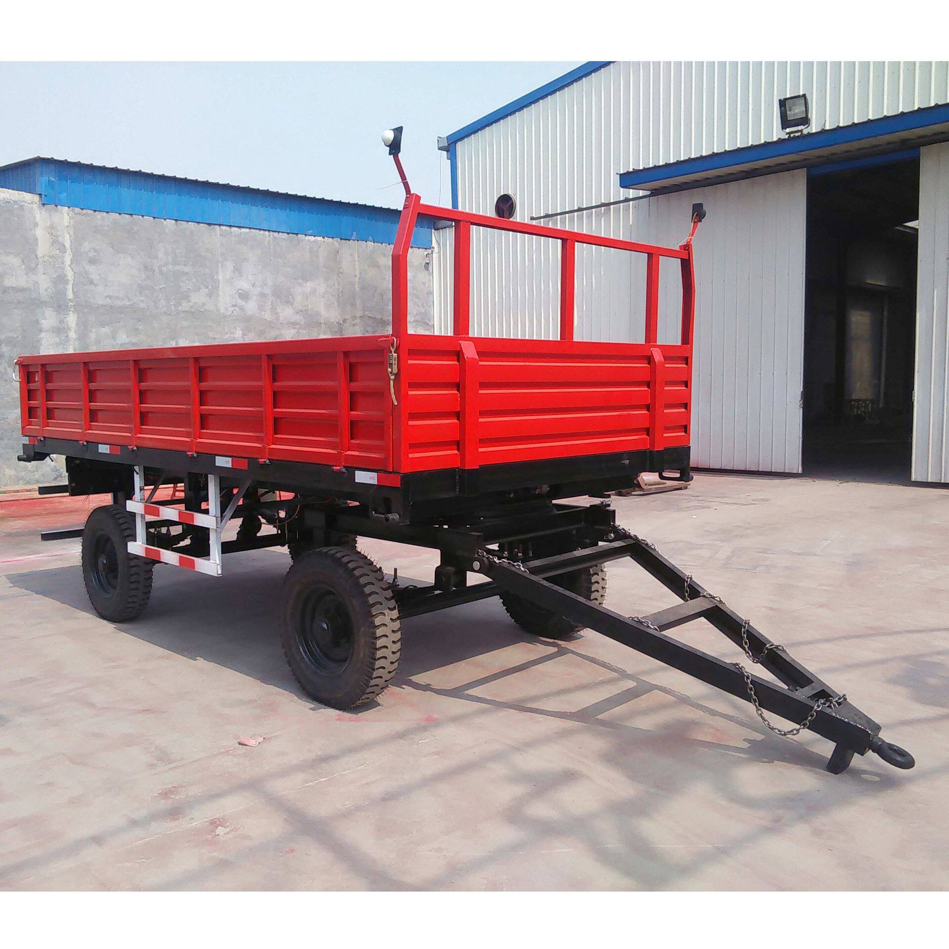 拖拉机高箱双桥大型拖车斗农业自卸拖车斗双轴单轴拖车斗