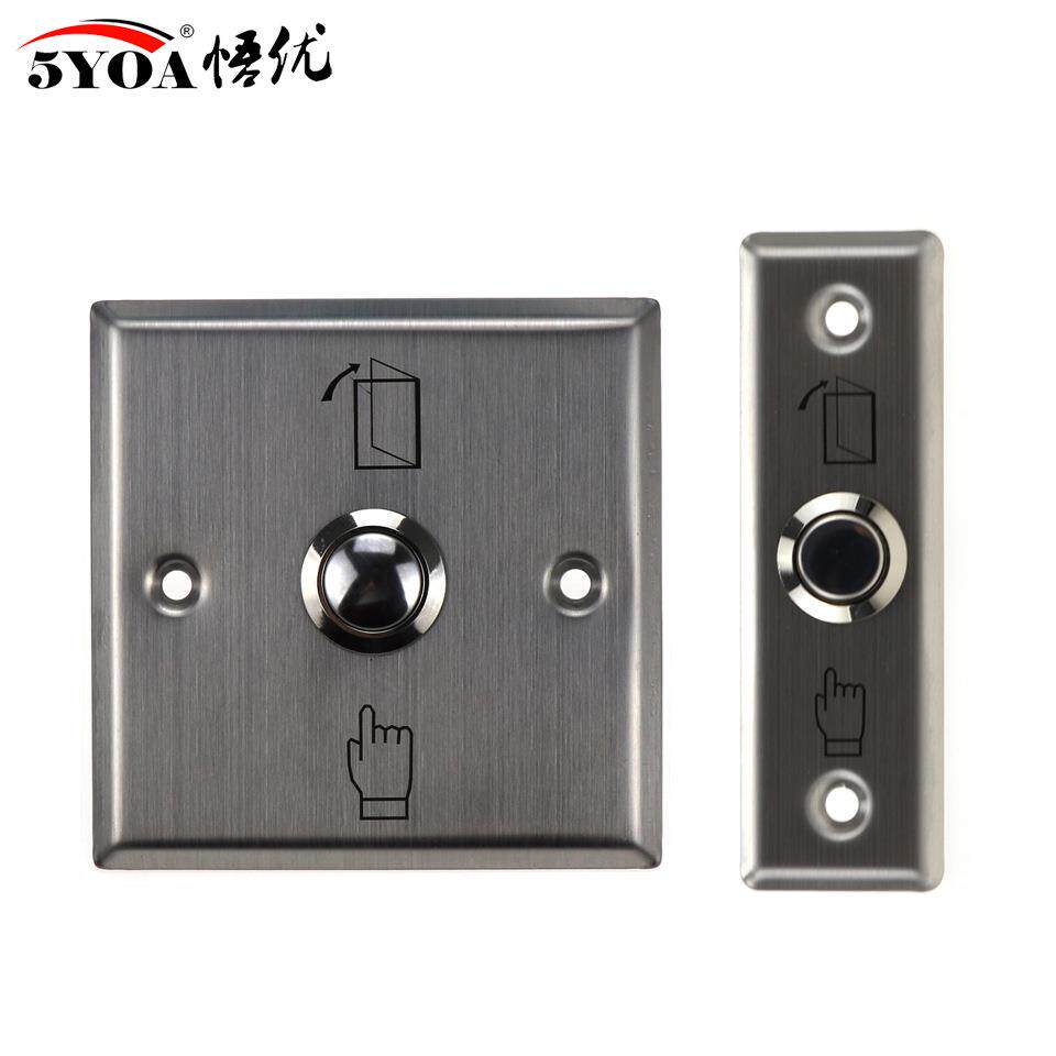 不锈钢门禁开关面板出门按钮自动复位门铃86型常开常闭开门开关