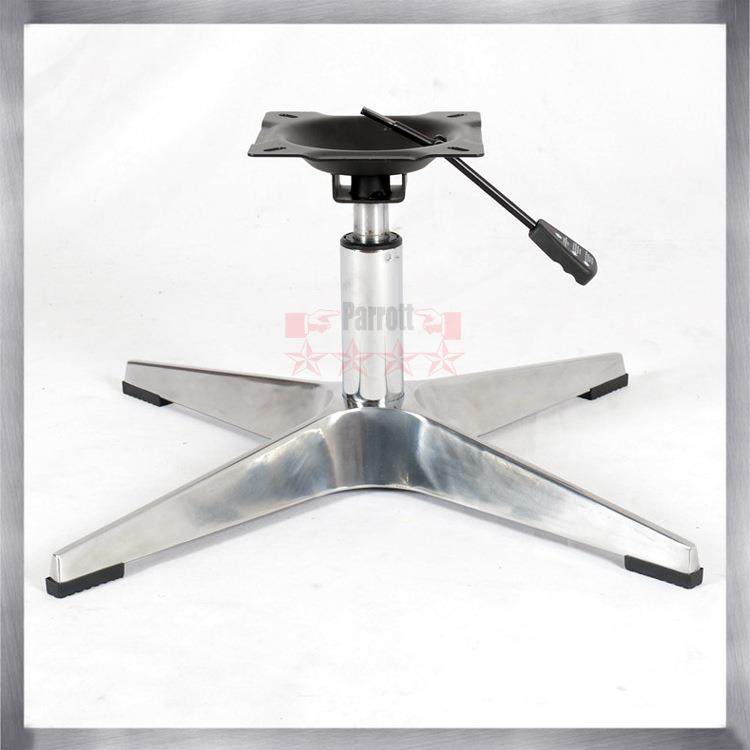 家具五金配件工厂铝合金四星脚休闲沙发转椅四爪十字升降底座