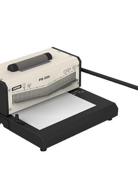 单线二合一装订机PD-002重型电动跨境3:1超圈F4打厚孔