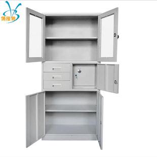香河办公家铁皮文工件柜偏三屉办公柜具供BWY 2000钢应制员柜