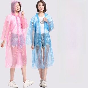 官方旗舰店一次性雨衣电动车成人外穿普通开扣便携户外旅行漂流长