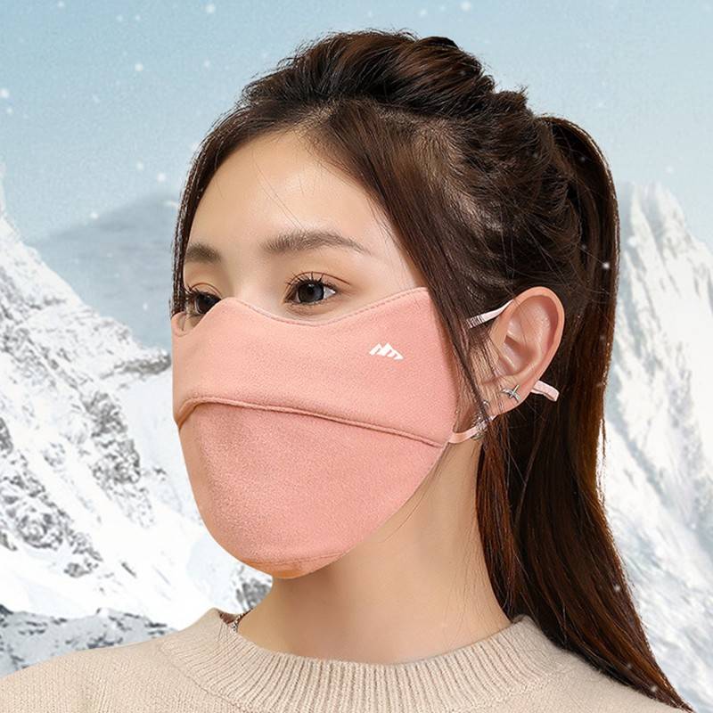 保暖口罩女士高颜值秋冬季骑行防风加绒冬天防寒加厚面罩可水洗男