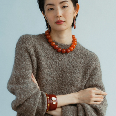 Lizzie Fortunato · Ridge 安可拉红 手镯［美国设计师］