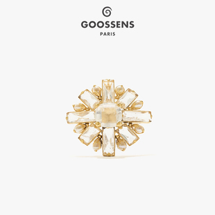 Stones系列 Goossens 巴洛克珍珠水晶胸针吊坠［法国设计师］
