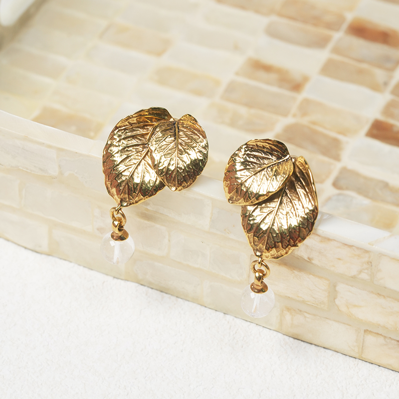 珠宝级合金镀24K黄金岩石水晶