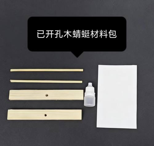 江浙沪皖劳技课木蜻蜓材料包劳动课5五年级上册自制木蜻蜓已打孔