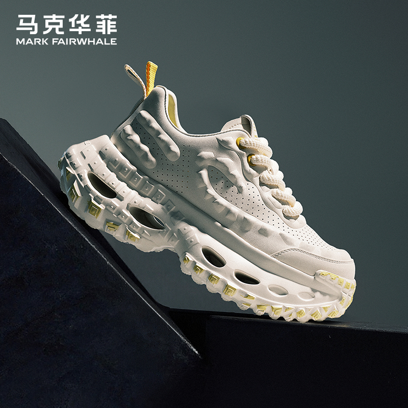 马克华菲男鞋夏季透气2025老爹鞋