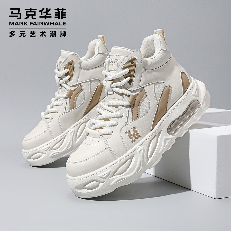 马克华菲男鞋2025新款高帮老爹鞋