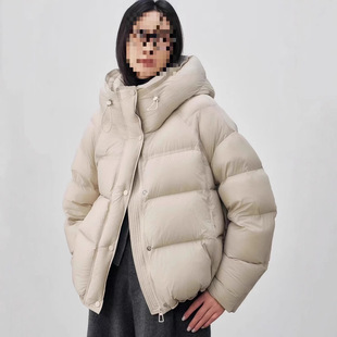 ding级三星高端90绒子泡芙短款 可追溯210克90白鸭绒高蓬松羽绒服