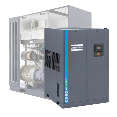 阿特拉斯喷5油螺杆变频空压机GGA37VSD+A537 4 5 5 7 90 110KW空