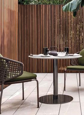 户外休101401闲藤编桌椅室露外阳台花园酒店家台咖啡厅具桌椅三件