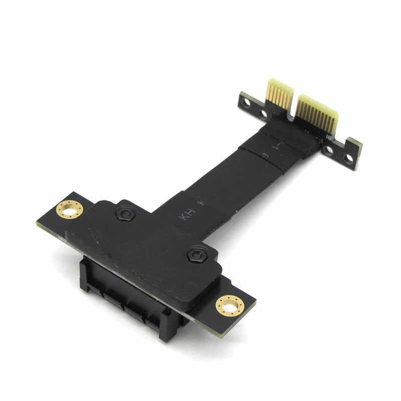 PCI-E3.0 PCIEx1延长线1X接口网卡声卡小插槽转接线立式90度5mm高