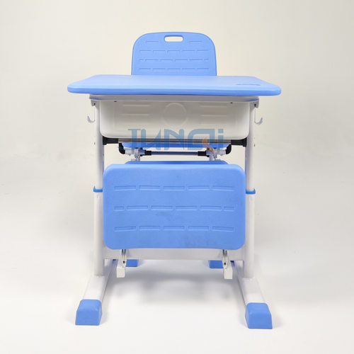 Adjustable desk and chair for lunch break school furniture
