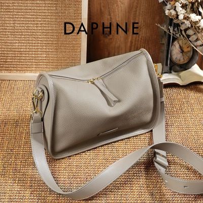 Daphne/达芙妮2025新款时尚高级牛皮女士高颜值斜挎包单肩女包
