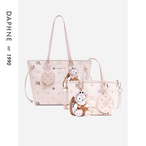 【买一送-】Daphne/达芙妮大号可爱单肩包甜美风女士通勤托特包包