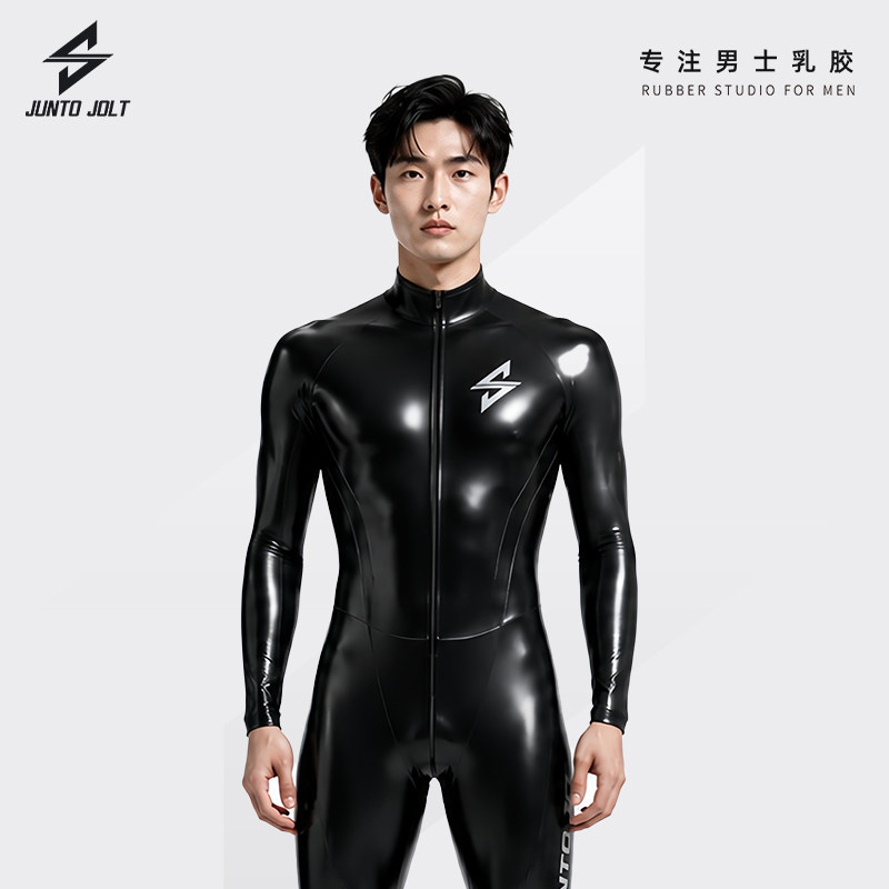 JUNTO JOLT男士乳胶收腰腹全包紧身latex英国RR胶片JJ胶高端定制