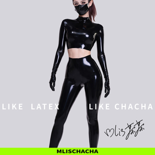 马来胶片latex时尚 瑜伽裤 mlis茶茶定制乳胶长裤 MLISCHACHA