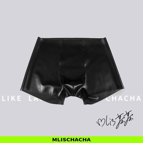 胶研所MLISCHACHA-mlis茶茶乳胶男款3D立体平角内裤一片式无痕