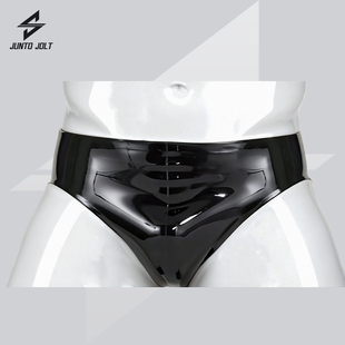JUNTO JOLT男士乳胶宽边三角内裤 latex英国4D RR胶片 JJ胶cos服