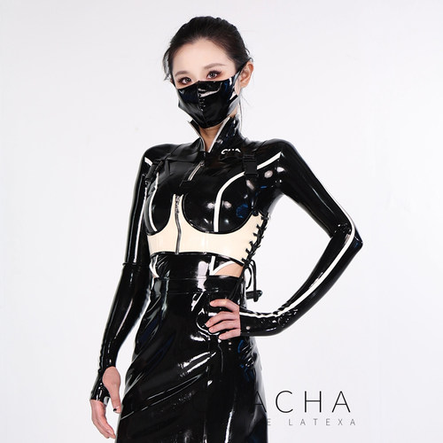 latex紧身衣乳胶衣cosplay胶衣