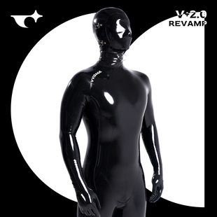 VVISAGEx胶研所 男基础款2.0乳胶衣高端定制全包紧身衣latex