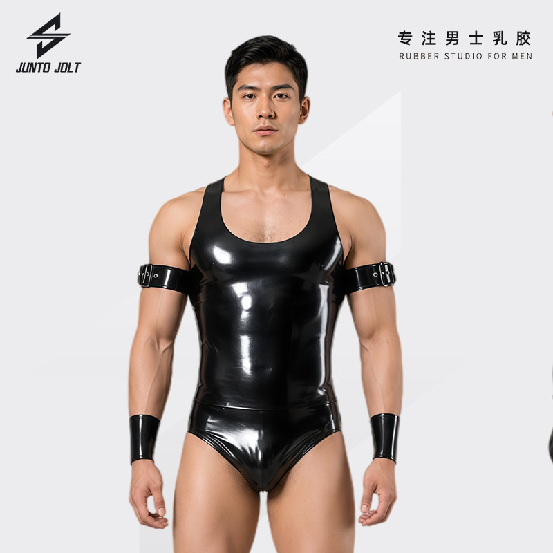 JUNTO JOLT男士乳胶背心紧身latex英国RR胶片JJ胶高端定制