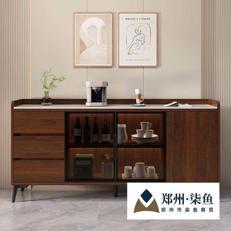 岩板餐边柜现代简约轻奢实木厨房客厅酒店家用靠墙茶水储物柜,3C数码配件,其它配件,淘宝优惠券,粉丝福利购,淘宝优惠卷