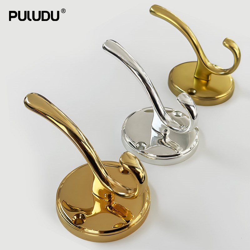 普罗顿法式金f色挂衣钩家用全铜玄关入户门挂钩浴室擦手巾单个挂