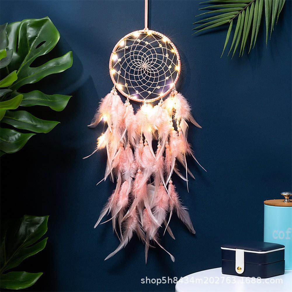 印第安捕梦网风铃 空中挂饰补梦网 紫色生日创意礼物古滤梦网