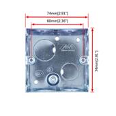 86型金属底盒暗装 开关面板加厚壁厚1MM接线盒通用开关底盒10套装