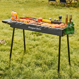 诺歌花园先行者加大款便携烧烤炉子户外露营烧烤架可拆卸烤肉炉
