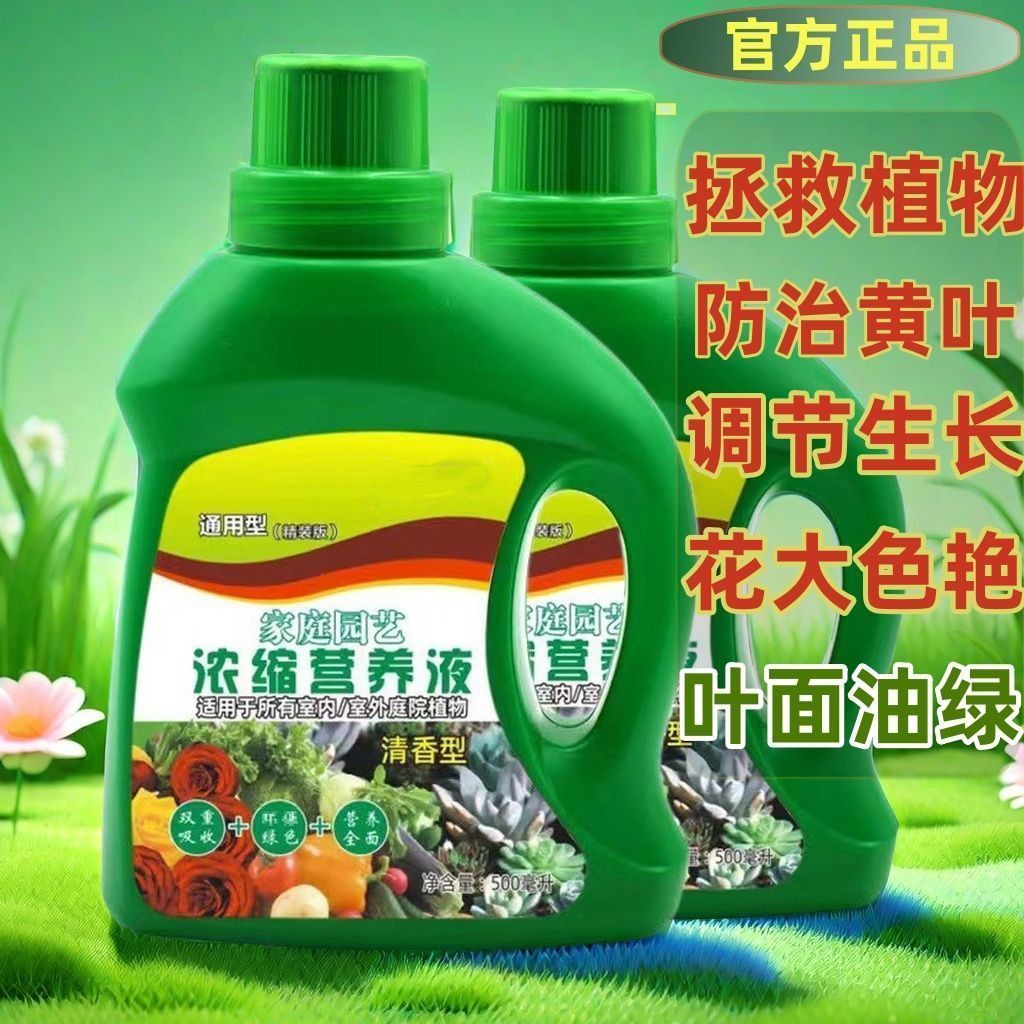 营养液植物通用型花肥发财树富贵竹绿萝水培盆栽家用花卉绿植肥料