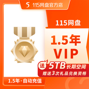 115网盘 1.5年VIP含5TB空间【订单备注填写纯数字充值账号】