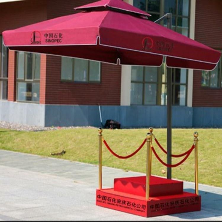 厂674指家制站岗台 小区物业保安站岗亭 挥台定雨定制 广告岗亭伞