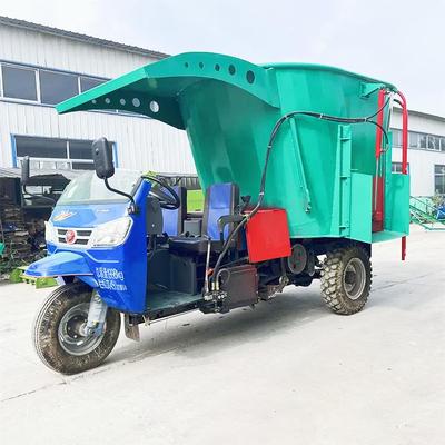 常柴匀动力5马料力2牛场撒料车出料均三轮式NDN撒草车五立方青储