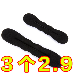 加厚海绵盘发神器丸子头花苞头盘发棒大小号美发用品儿童成人用