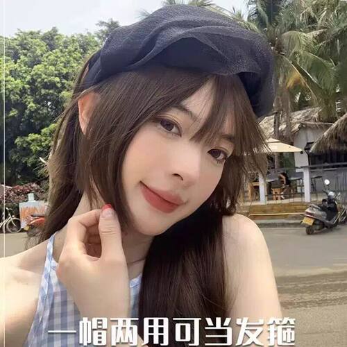 夏季优雅欧根纱空顶防晒发箍