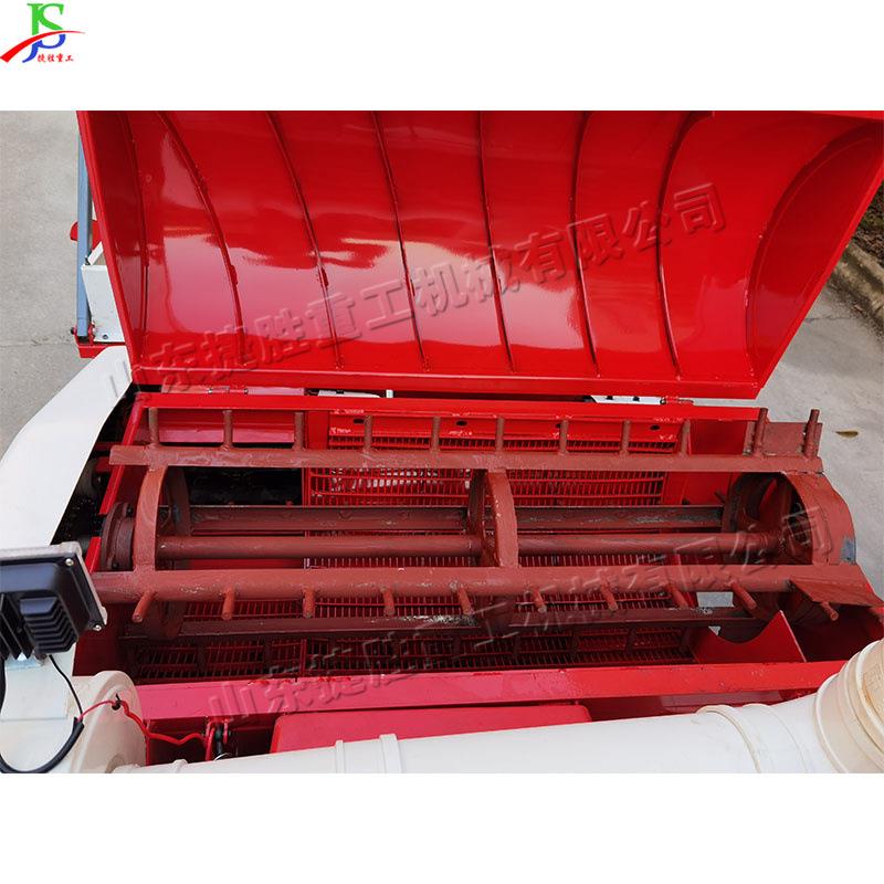 小型小麦水稻脱粒机柴油喂入式稻谷收获机全地形水稻收割机