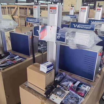 30W 50W 100W Laser Fiber Marking Machine for Metal Id Card