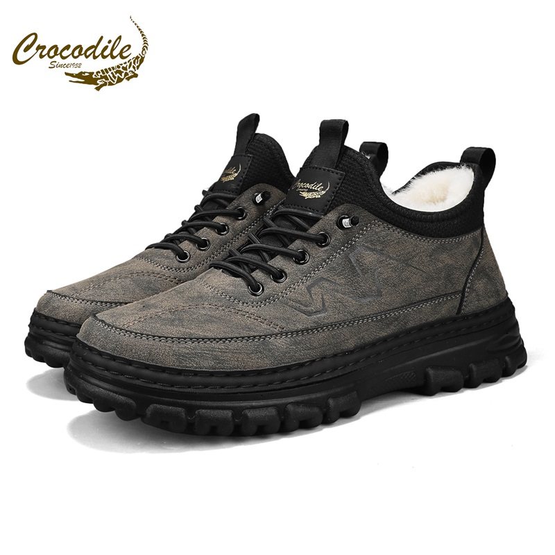 鳄鱼恤加绒高帮男鞋冬季保暖抗寒真皮休闲鞋防滑加厚中老年爸爸鞋,流行男鞋,时尚休闲鞋,淘宝优惠券,粉丝福利购,淘宝优惠卷